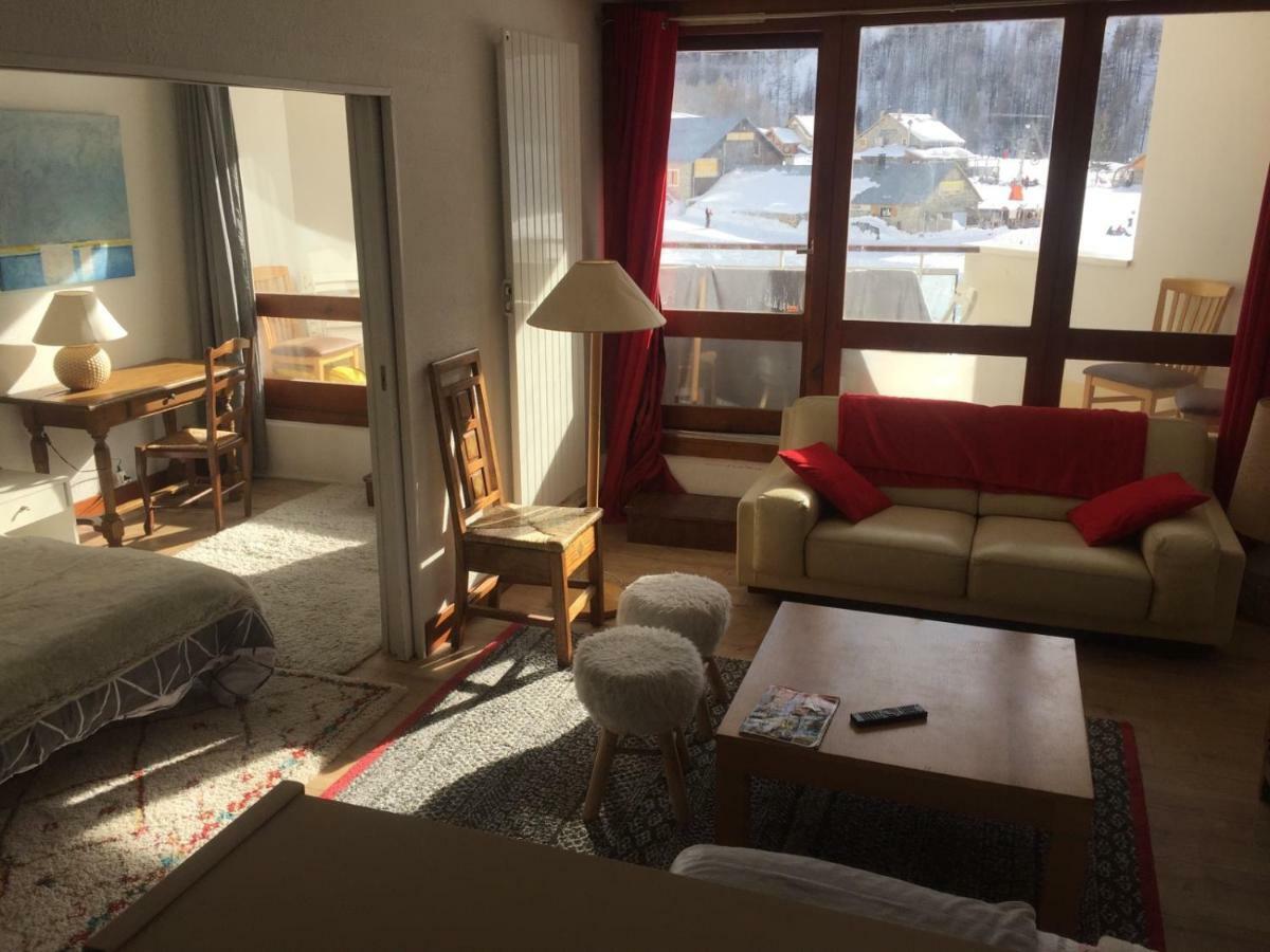 Chaleureux 3 pièces 50m² plein sud avec grande terrasse au pied des pistes à Isola 2000 Apartamento Exterior foto